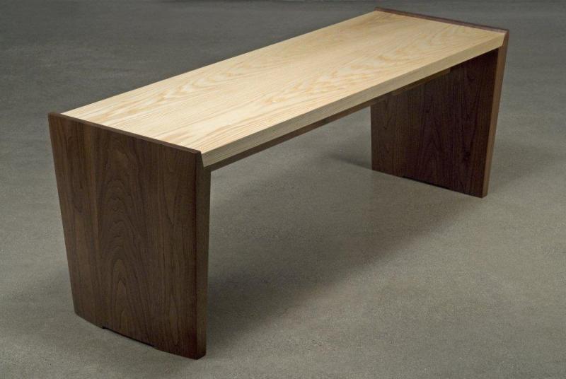 furniture maker cowinner in bench design competition
